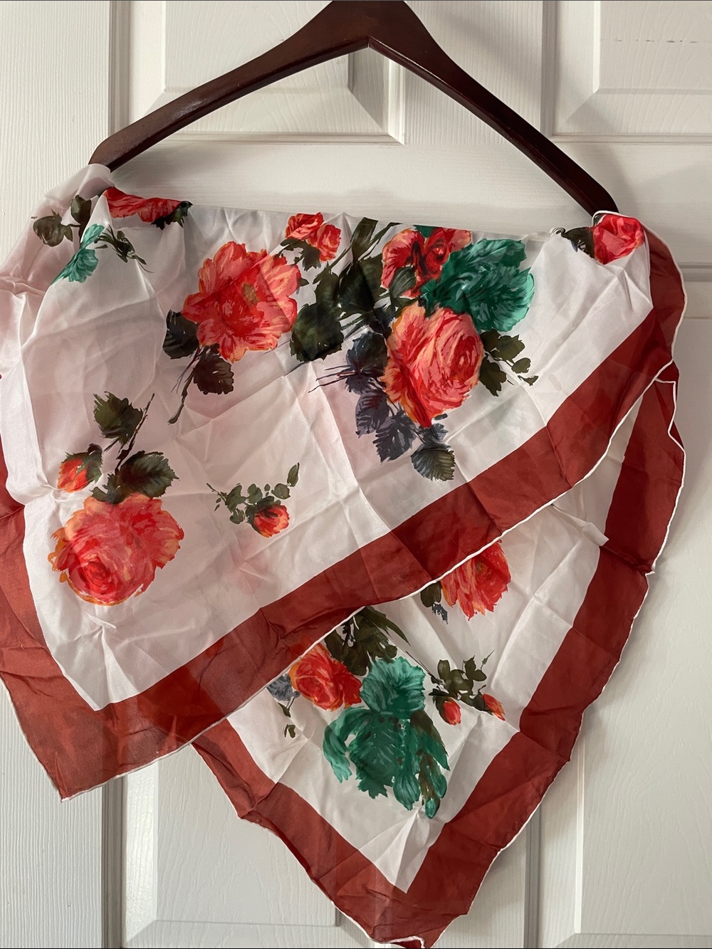 VTG SILK BLEND HANDROLLED SCARF